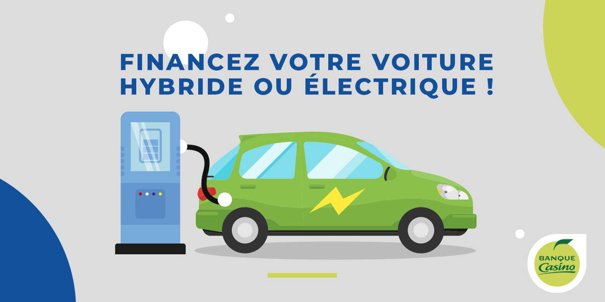 En réponse au nouveau barème du bonus écologique, nous proposons désormais un prêt à taux avantageux pour tout achat d’un véhicule électrique ou hybride. Ensemble, consommons responsable !

> Plus d’infos : banque-casino.fr/credits/pret-a…
#Écologie #Consommation #Onestlà #Onsengage