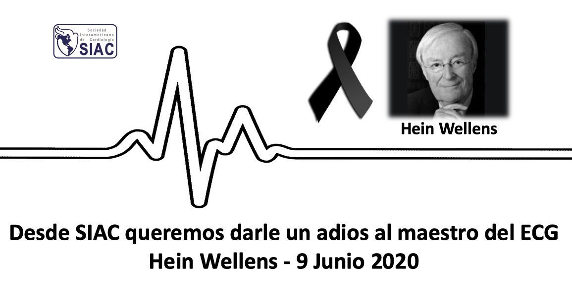 SIAC_cardio's tweet image. La comunidad cardiológica ha perdido el día de ayer a un gran maestro del #ECGfirst 
Hein Wellens