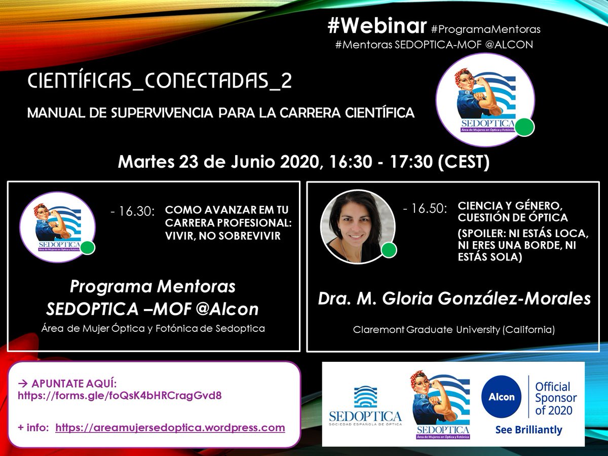 Área de Mujer, Óptica y Fotónica - SEDOPTICA tweet media
