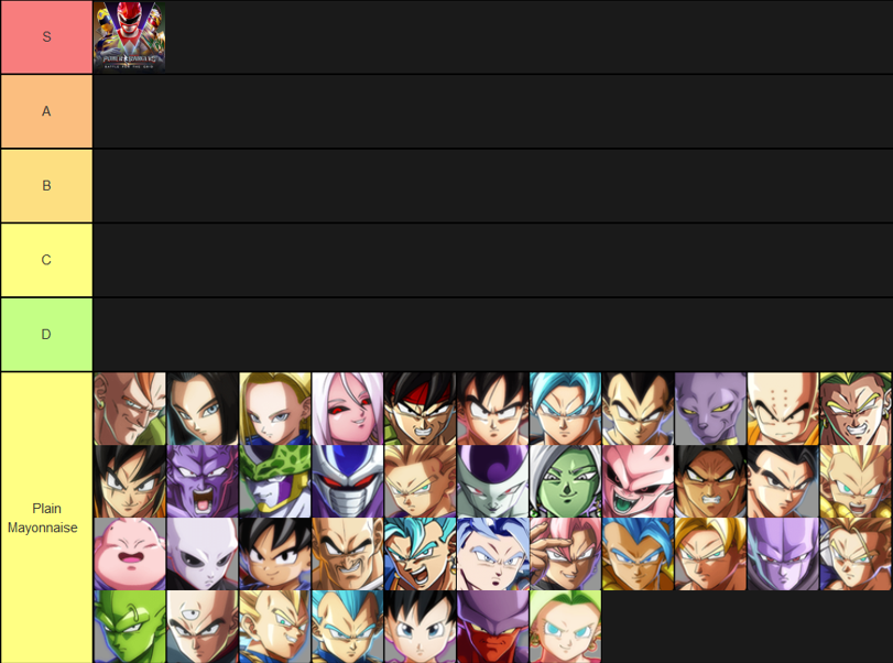 Round Start Gia 9js Dbfz Sauce Tier List
