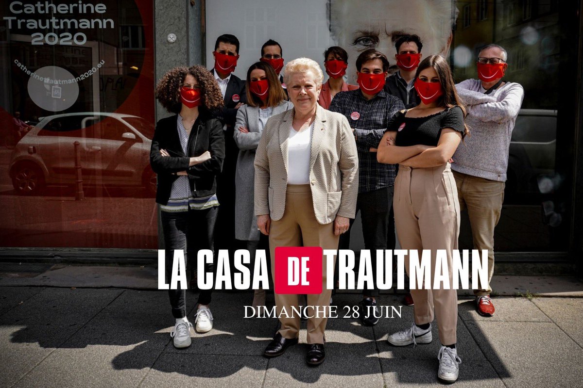 #Municipales2020 #LaCasaDeTrautmann #LaCasaDePapel 😊 une note d’humour et un clin d’œil 😉 dans cette campagne folle ! ⁦@Trautmann2020⁩