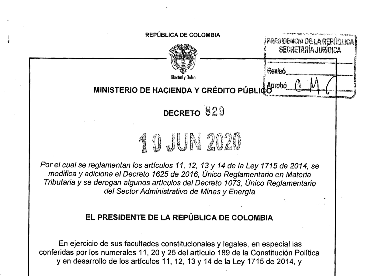 orcontable's tweet photo. El @MinHacienda, modificó la reglamentación de incentivos tributarios por la promoción y desarrollo de Fuentes No Convencionales de Energía: deducciones y descuentos en impuesto sobre la renta, exenciones y exclusiones en impuesto sobre las ventas

Info: https://t.co/BiFzWssXsI https://t.co/04XgquDqea