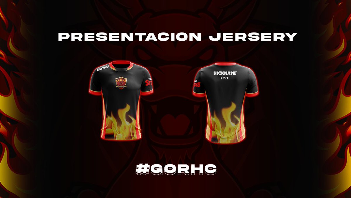 Hacemos oficial la llegada de las camisetas para nuestro equipo competitivo y staff. 

Pronto las pondremos en venta para toda la comunidad. 🔥🇨🇱
#GORHC #BS