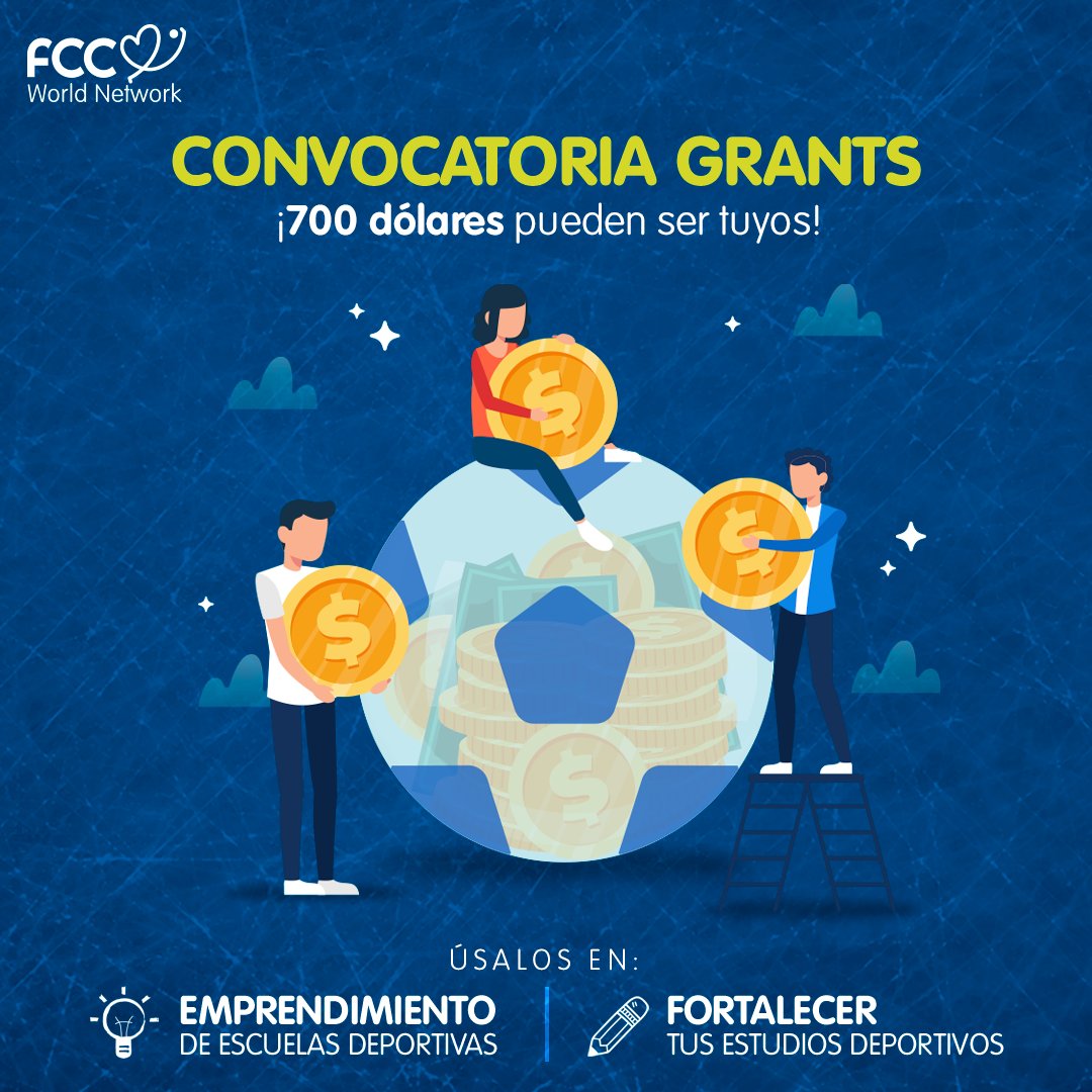 FccPty's tweet photo. Hemos creado exclusivamente para los miembros de la #RedFCC, la oportunidad de aplicar a la convocatoria grants. 🏆Valor del premio: 700 dólares
Regístrate completamente gratis en: https://t.co/bJqvI6i5EV y aplica.
#RedFCC #ComunidadFCC #FCCWorldNetwork https://t.co/Opu0KsePmR