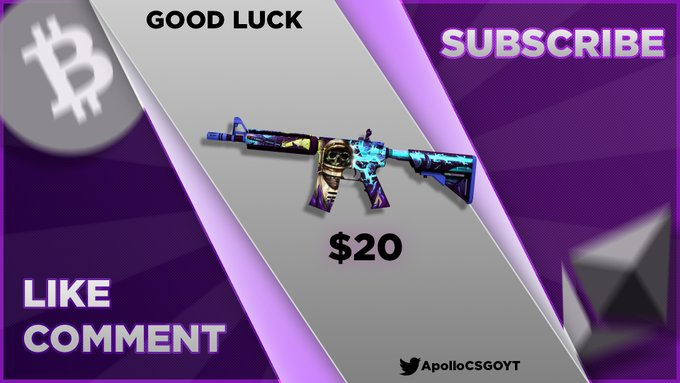 ApolloCSG's tweet photo. ⚡️$20 CS:GO SKIN/ETH GIVEAWAY⚡️

To enter:

✅Follow Me &amp; RT
✅Like &amp; Subscribe: https://t.co/V9e6YeLKNJ (proof)
 
ROLLING IN 24 HRS GL 🍀

#CSGOGiveaway https://t.co/s7NmkYs1mA