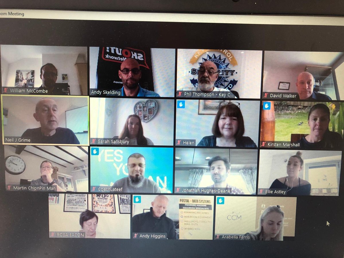 #stillgoing Stop 1 today was a cloudy #chorley for another bright <a href="/shoutnetwork/">Shout Network</a> online networking session. 

This Thursday morning group is normally held at Park Hall and hosted by <a href="/AndySkelding/">Andy Skelding</a> 

Lots of banter &amp; quality 

#business #networking #onlinenetworking #shoutnetwork