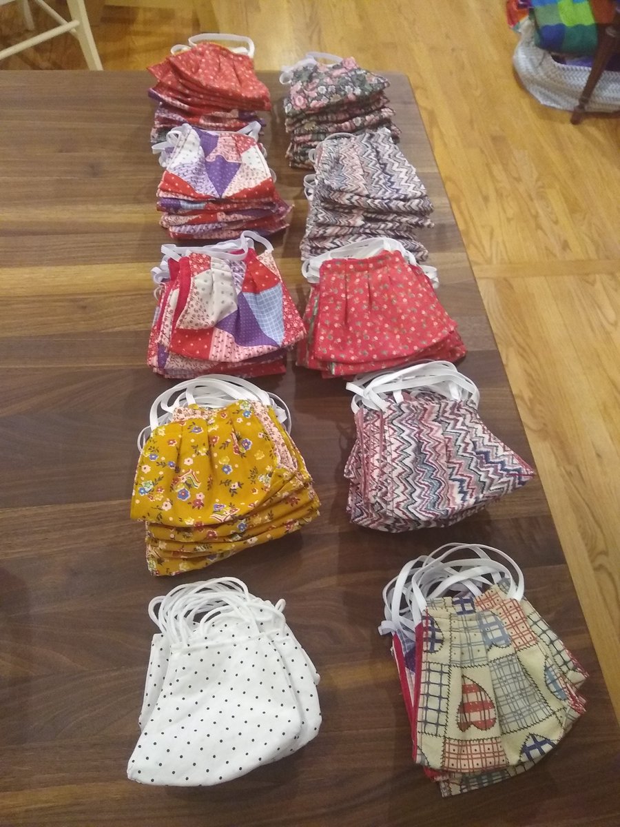 #Sew4Humanity has been busy! 
Donations have recently gone to
Randolph's Place 
PWC Court House
Haymarket Food Pantry
AME Manassas Church
Falcons Landing 
Arlington Police
Grace Life Community Church
Coates Elementary School
Virginia Cancer Center
#Masks4All
#COVID19
#StaySafe