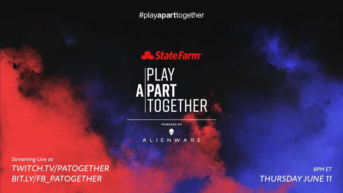 GaladonGaming's tweet photo. LET'S GO! I'm playing Madden in the State Farm Play Apart Together tournament- 8pm ET TONIGHT on Twitch and Facebook, raising money for Covid-19 relief charities! Check me out at https://t.co/it9jczP2AC or https://t.co/yPmAQnr630
#PlayApartTogether https://t.co/nOz7DgcAZm