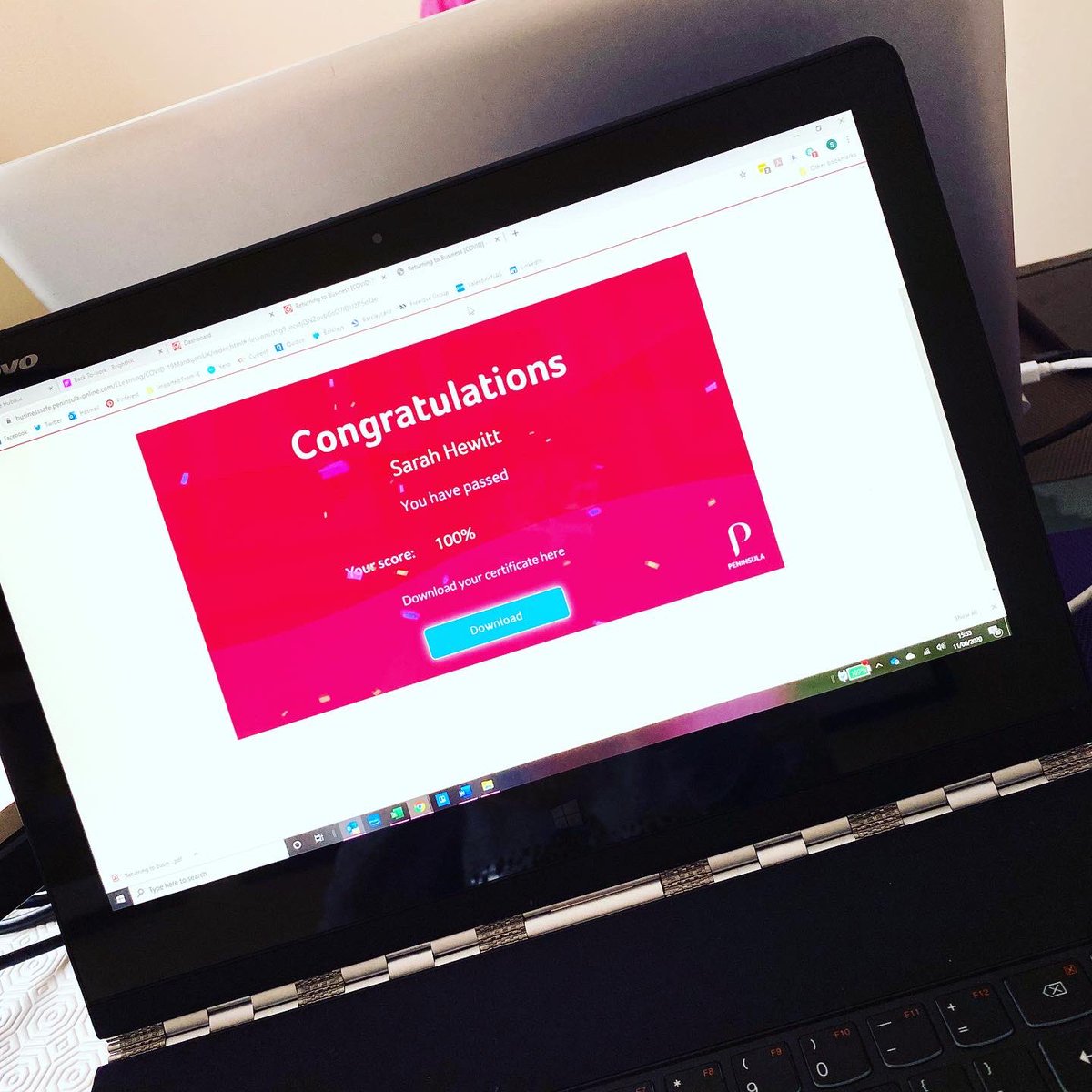 Ever the optimists here at #Freelove HQ, in preparation for our amazing industry opening up again, we’ve been undertaking online training with our Health and Safety provider <a href="/peninsula_uk/">Peninsula</a> so we’re ready to hit the ground running as soon as we’re given the go ahead! #covidsecure