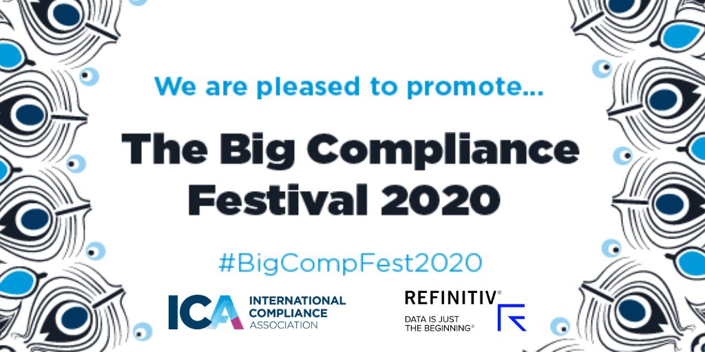 RiskManagement's tweet photo. We're proud to be part of @intcompassoc #BigCompFest2020, the biggest online event for compliance professionals. Discover what compliance and financial crime prevention looks like in a new world: https://t.co/vv0JWtIAw0. #FightFinancialCrime https://t.co/FfXDCg2MCW