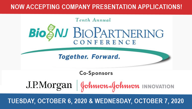 BioNJ_Org's tweet photo. Submit Your Application to Present at #BioNJ's BioPartnering Conference! #BioP2020

🗓️ Company Presenter Applications Due July 31!
🗓️ Early Bird Pricing Ends August 21!

https://t.co/9IA3gYZbJu https://t.co/7A673dEcMM