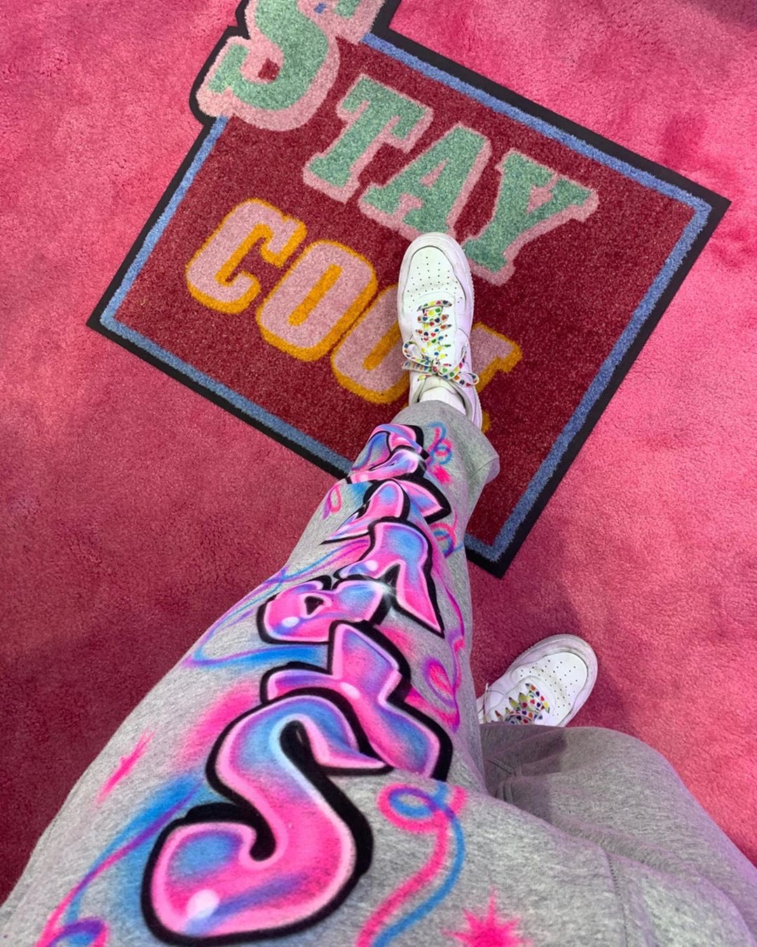 Stay cool airbrush sweatpants sale