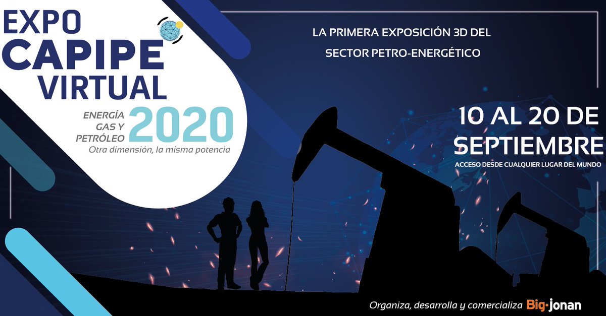 CapipeVirtual's tweet photo. 🌎#CAPIPE lanza la primera Exposición Virtual en el sector de hidrocarburos e industrias relacionadas. A través de una plataforma 3D, del 10 al 20 de septiembre, se viene Expo @CapipeVirtual. Otra dimensión, la misma potencia 💪

Más info ➡ https://t.co/XicsGGe1QV https://t.co/ds9m4FCb7a