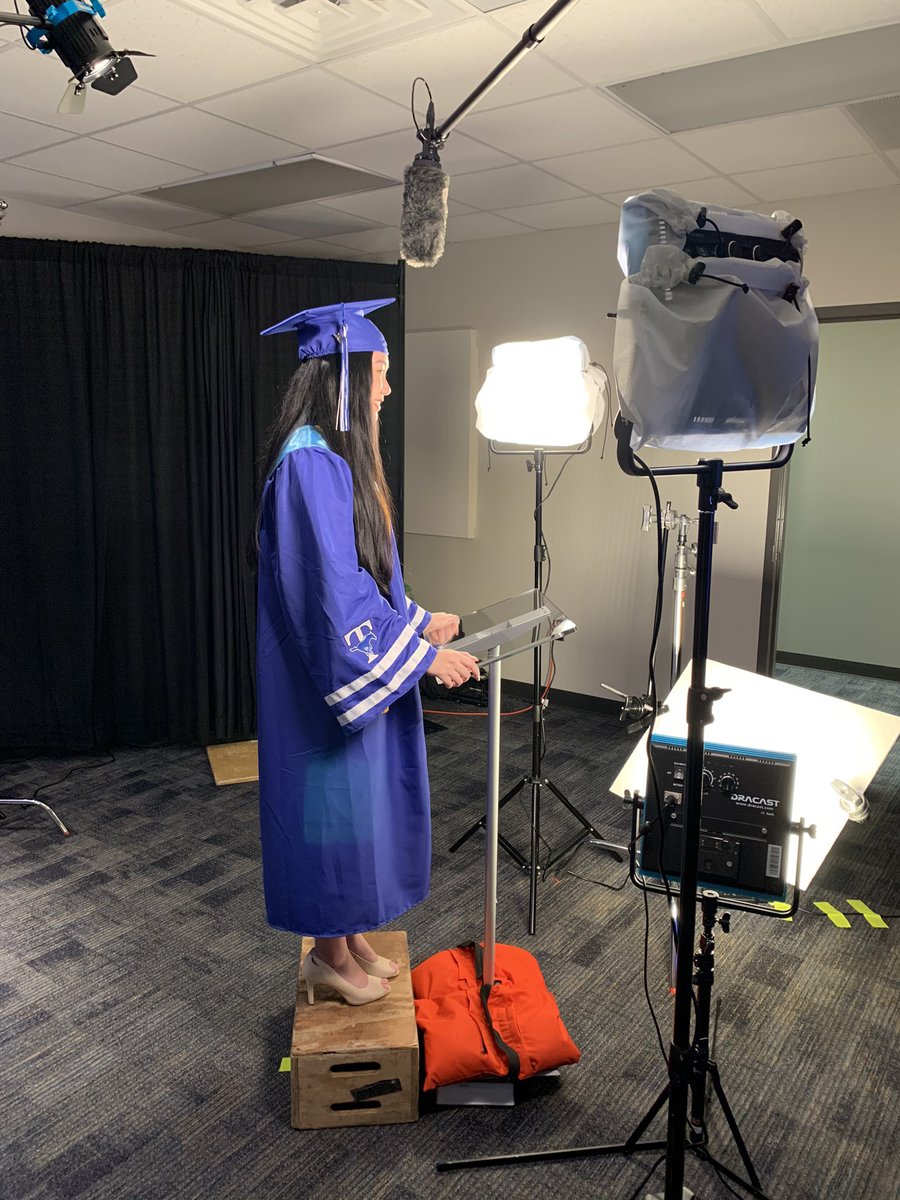 Check out THS Valedictorian Michelle Li in the studio! #TaylorMade2020