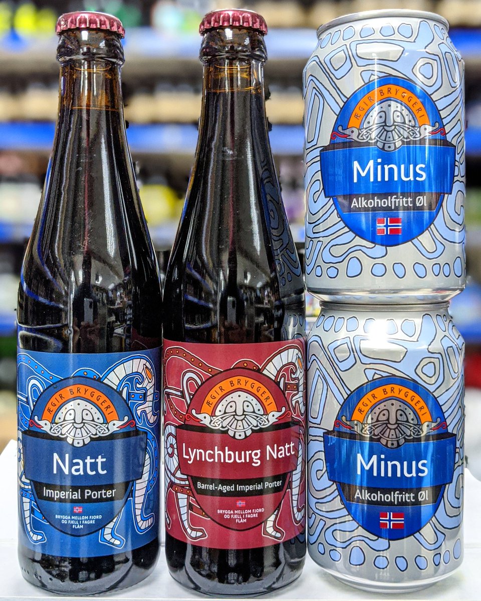 3 New Beers from <a href="/aegirbryggeri/">Ægir Bryggeri</a>

Natt - 10% Imperial Stout

Lynchburg Natt - 10% Tennessee Whiskey Barrel Aged Imperial Stout

Minus - 0.5% Low Alcohol Pale Ale