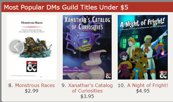 StratosF8's tweet photo. I am astonished by your immense support. In less than 2 days we are the ninth Most Popular under 5$ title at the #DMsGuild.

If you missed the release, get Xanathar's Catalog of Curiosities here: 

https://t.co/MTrXGEtxk1

#DnD #dnd5e #ttrpg #NewRelease #Critter https://t.co/uHk2cECZ8c