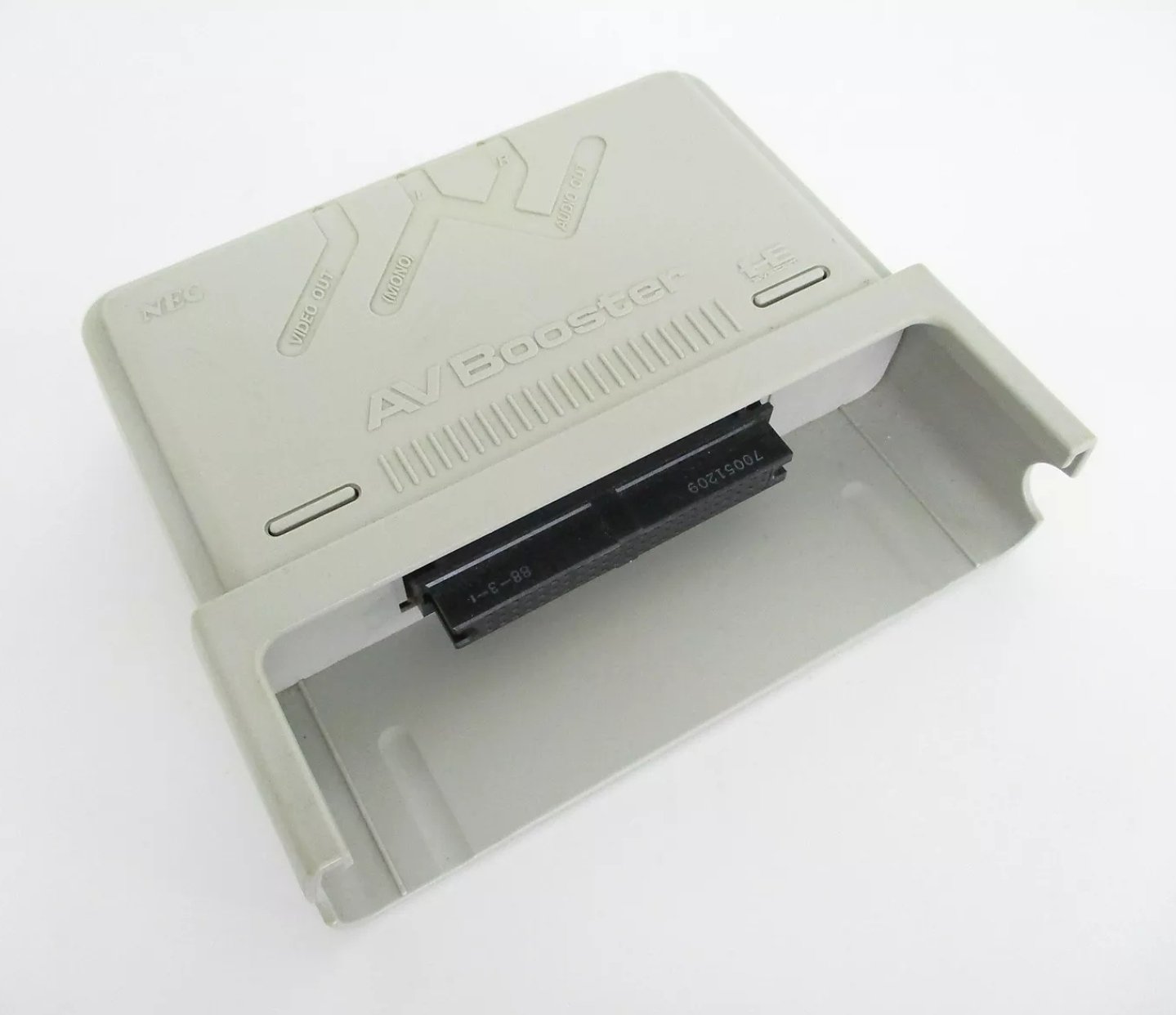 Retro Gaming Geek 19 To Improve The Pc Engine S Limited Video Ability Nec Releases The Av Booster This Add On Attaches To The Back And Provides Composite Out Capability