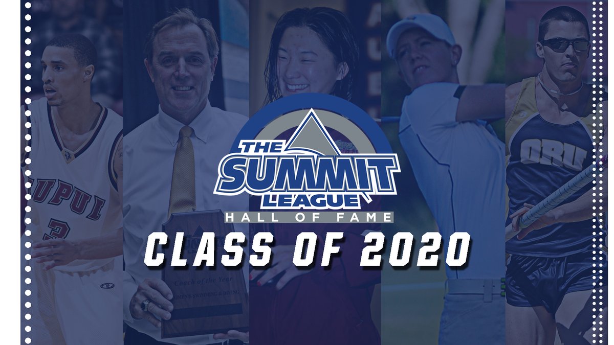 TheSummitLeague's tweet photo. Congratulations to all five of our inductees from the Class of 2020 as they join 12 others the #SummitHOF
Full story 🗞️: https://t.co/guqPQKdaUf https://t.co/fp5iqhAcnf