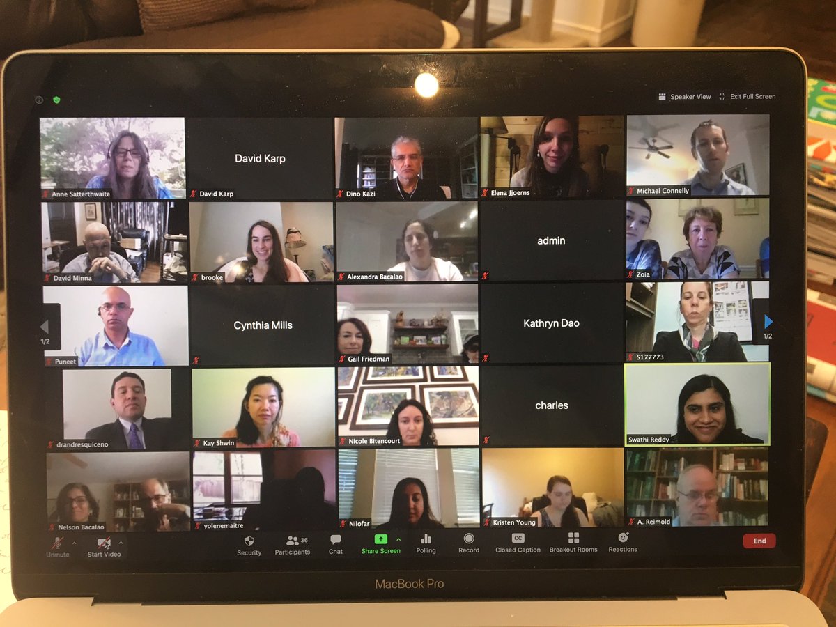A sign of the times. Virtual fellowship graduation @UTSWNews #RheumaticDiseases Congratulations to four stellar women @AllieB_MD @BrookeS_Mills @EJoerns @NicoleBitencou5 We are so proud of you!