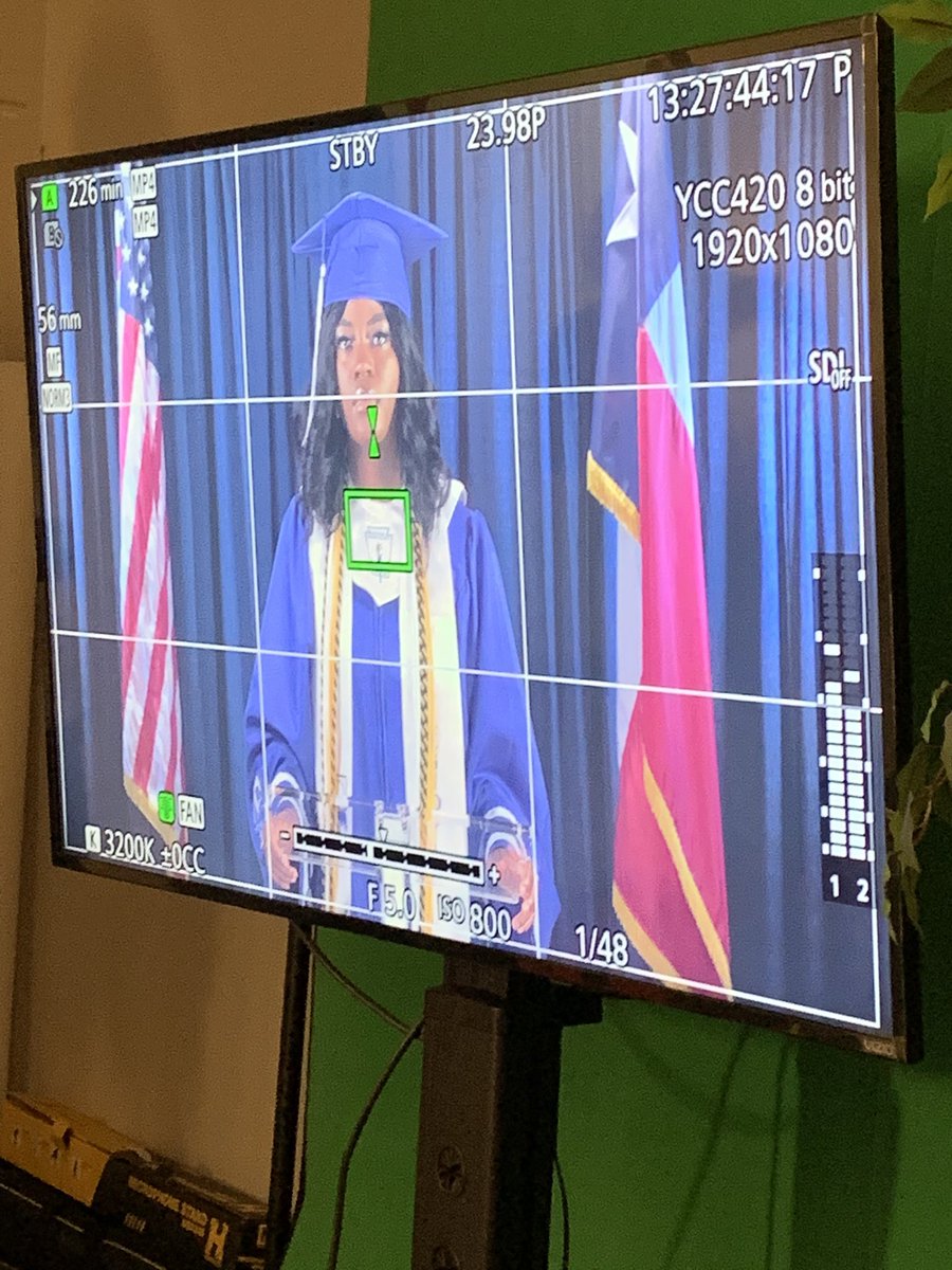 Check out THS Class President KK in the studio! #TaylorMade2020