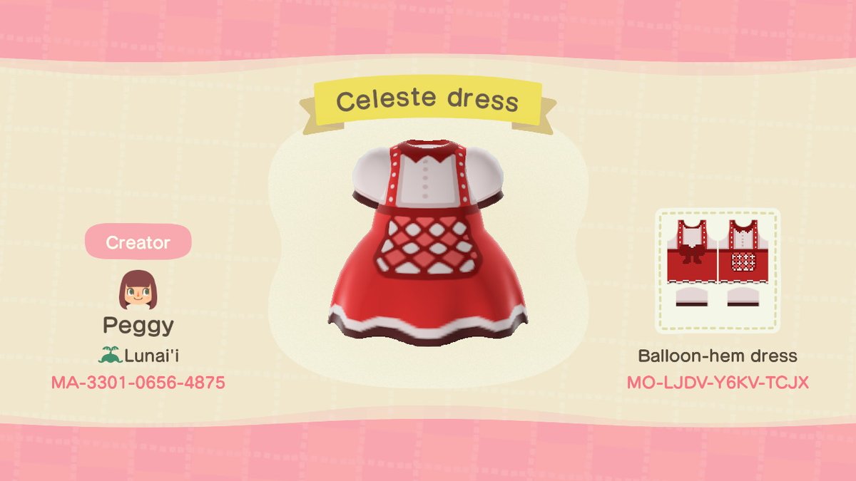 ultrafloral's tweet photo. designed a Celeste dress inspired by everyone's fav girl ♡

#AnimalCrossing #ACNH #ACNHdesigns #ACNHdesign https://t.co/0571Q905Fr