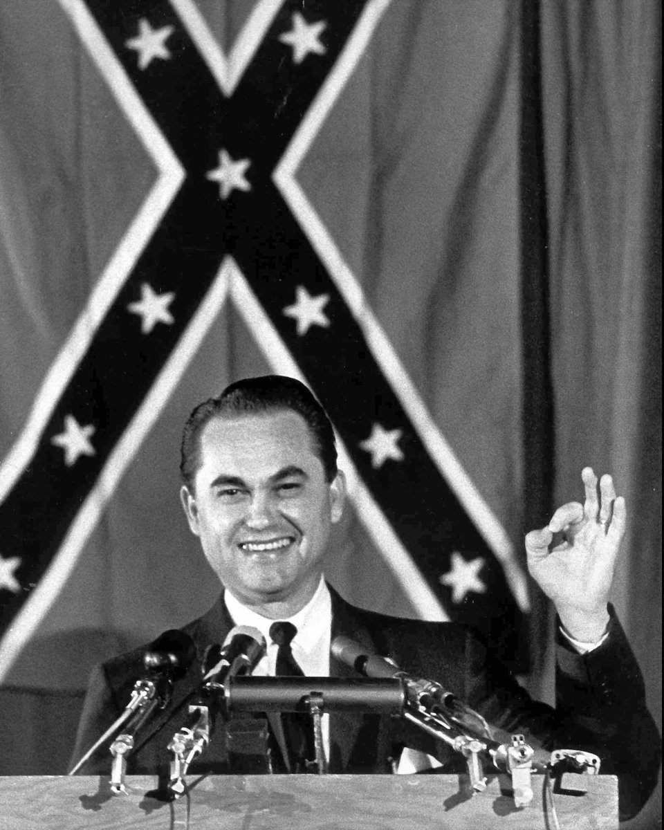 Meanwhile, open white supremacists like George Wallace made the connection crystal clear.He supported the Confederacy and, like the CSA, believe white supremacy was under attack by a communist, anti-American conspiracy, because the CSA WAS America.28/