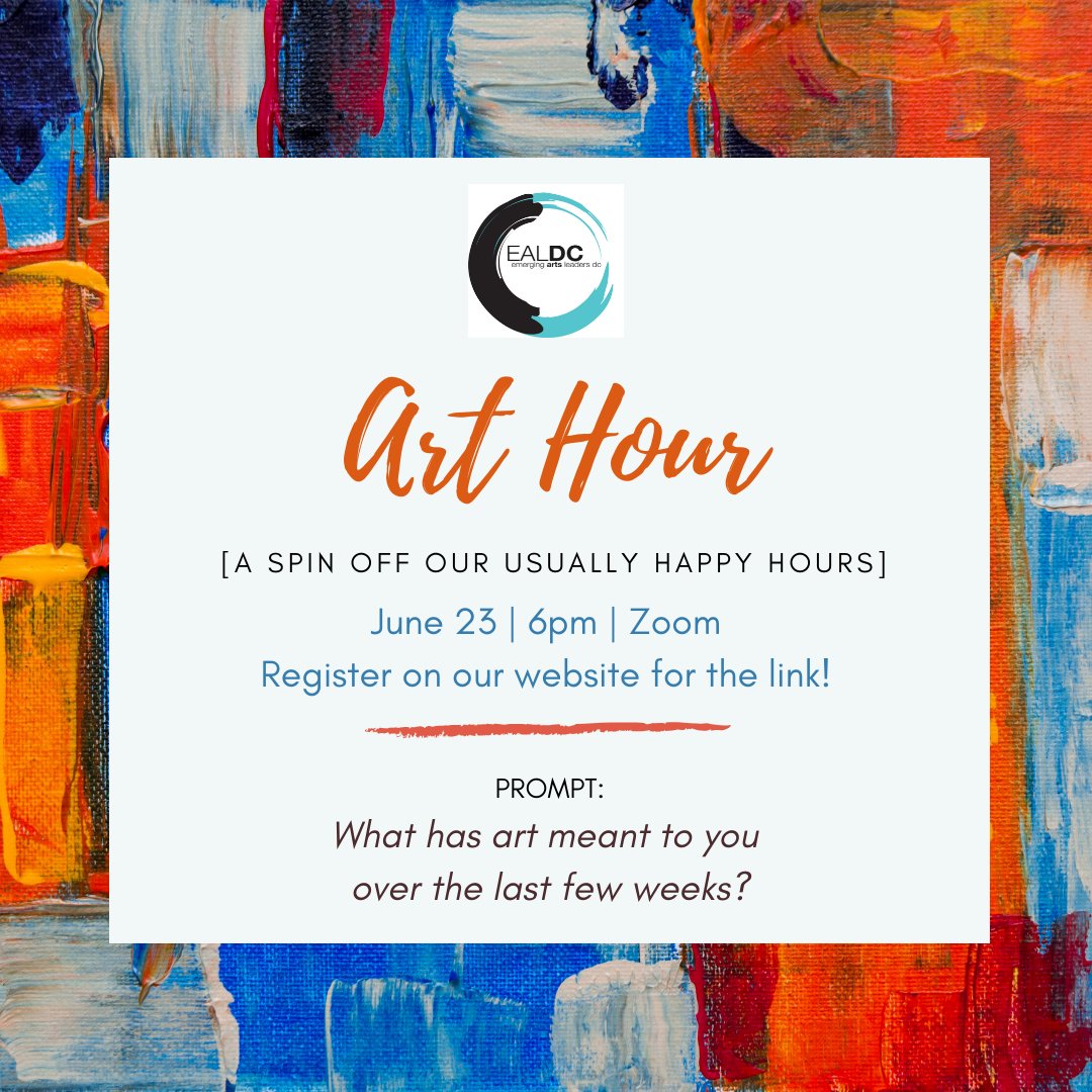 emergingartsdc's tweet photo. Join our unstructured hangout: We’ll talk about art we’ve encountered or made from our homes the last few weeks. All are welcome to chat, just hangout or make art of any kind, with live music from @prodbybonaparte 🎶 and others who share. You don't have to be an artist to attend! https://t.co/RkXY1KxM48