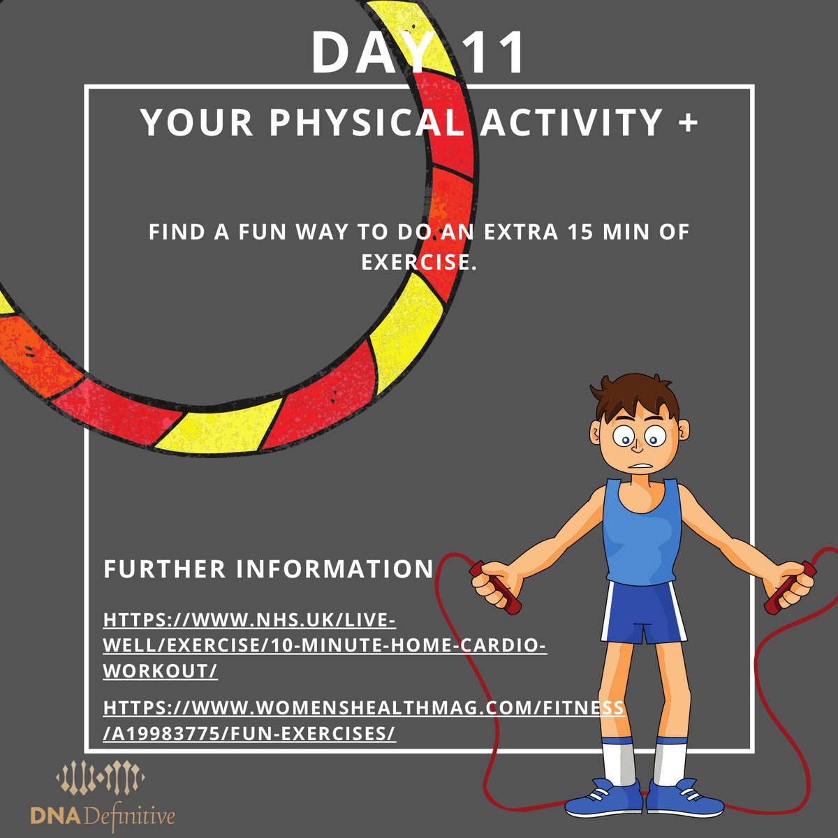 CV_UHB's tweet photo. On Day 11 of our journey towards improving our resilience,
consider fun ways that you can fit additional physical exercise into your life: https://t.co/ZpfosHB59v #CAVCares https://t.co/eJsIHzqXPR