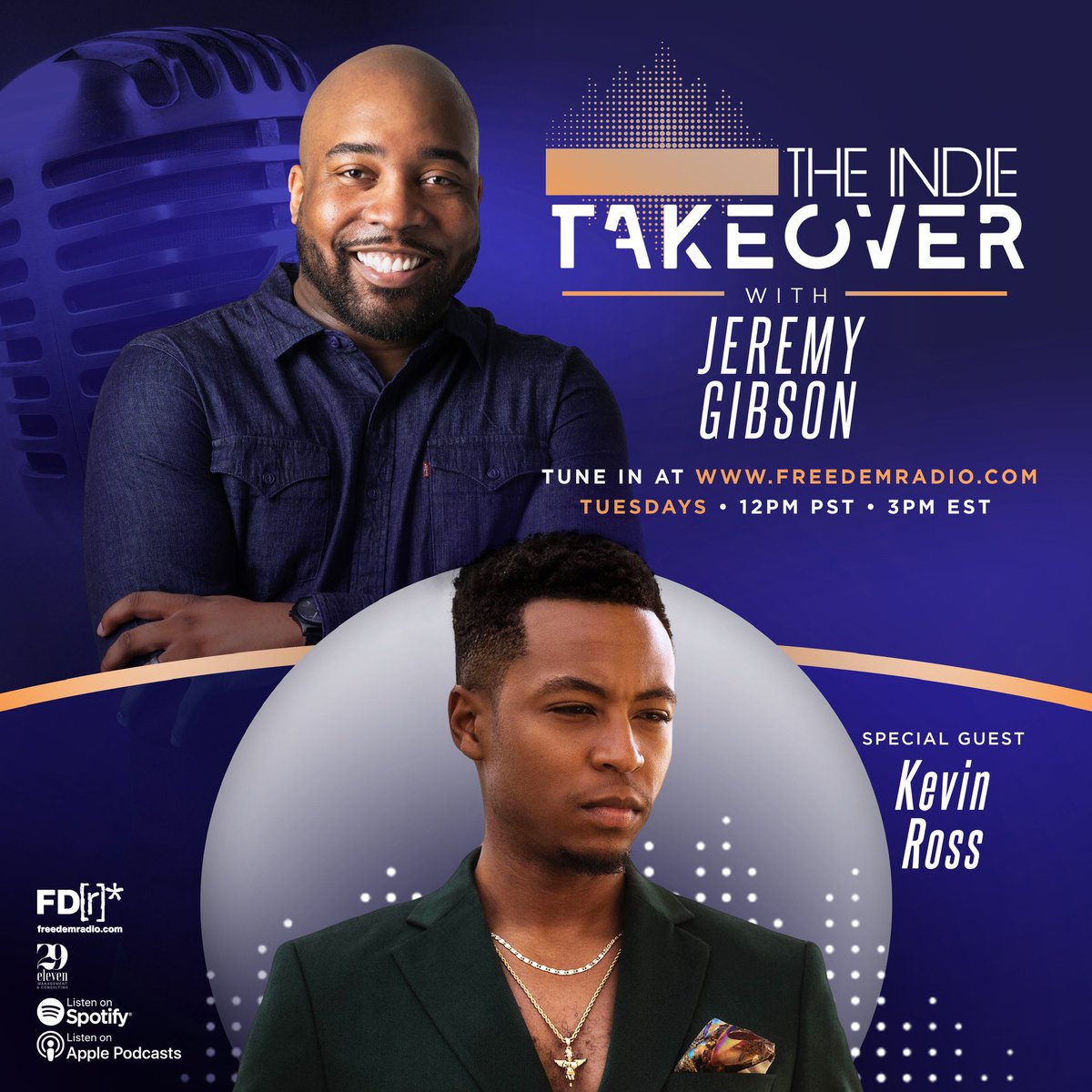 Singer-Songwriter and Producer Kevin Ross joins the Indie Takeover with an in-depth conversation about inspiration and motivation and being able to execute effectively for the moment. Do not miss this episode.