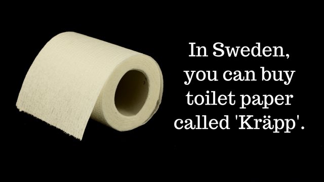#swedish #humour #joke #toiletpaper #krapp