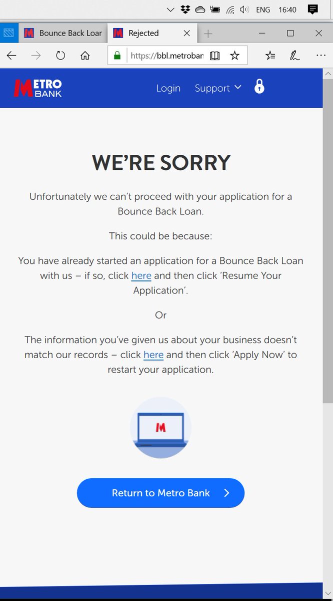 Hello if anyone is still listening at <a href="/Metro_Bank/">Metro Bank</a> / <a href="/MetroBank_Help/">Metro Bank Help</a> : I have been trying to reach your twitter DM but probably I've been muted for whatever reasons. I just tried it again and it is not working.