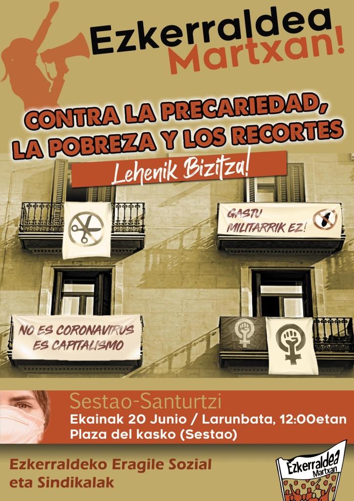 Contra la precariedad, la pobreza y los recortes! Ezkerraldea martxan!!!

Lehenik bizitza!!!