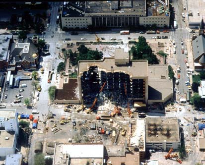 The OKC Bombing was a battle in a fictitious war against the New World Order, or the Deep State, or the cabal, whatever you want to call it.American conspiracy theories are inherently white supremacist fantasies fueled by white supremacist paranoia and weakness.38/