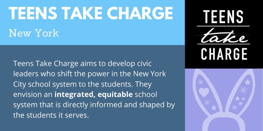 RileysWayFdn's tweet photo. Introducing @TeensTakeCharge, a 2020 Call For Kindness winners. They launched an advocacy campaign in January to address massive disparities created by segregated schooling practices & are currently pushing for safer schools:
https://t.co/bCUYvVSekK
@BellVoices #integrationnow https://t.co/eR2xQFFLTK