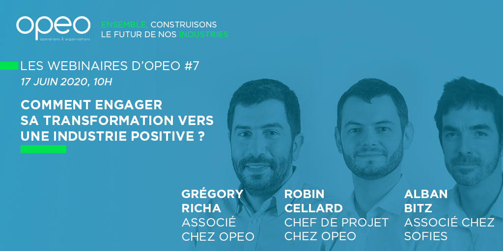 OPEOConseil's tweet photo. GreenOps : Comment engager sa transformation vers une industrie positive ?

👉Pour le savoir, en 1 h , rdv mercredi 17 juin à 10 h : https://t.co/hlOhPdXJsg

Avec Grégory Richa et Robin Cellard d'@OPEOConseil ainsi qu'Alban Bitz, de @sofiesgroup https://t.co/5BF6wTklWY
