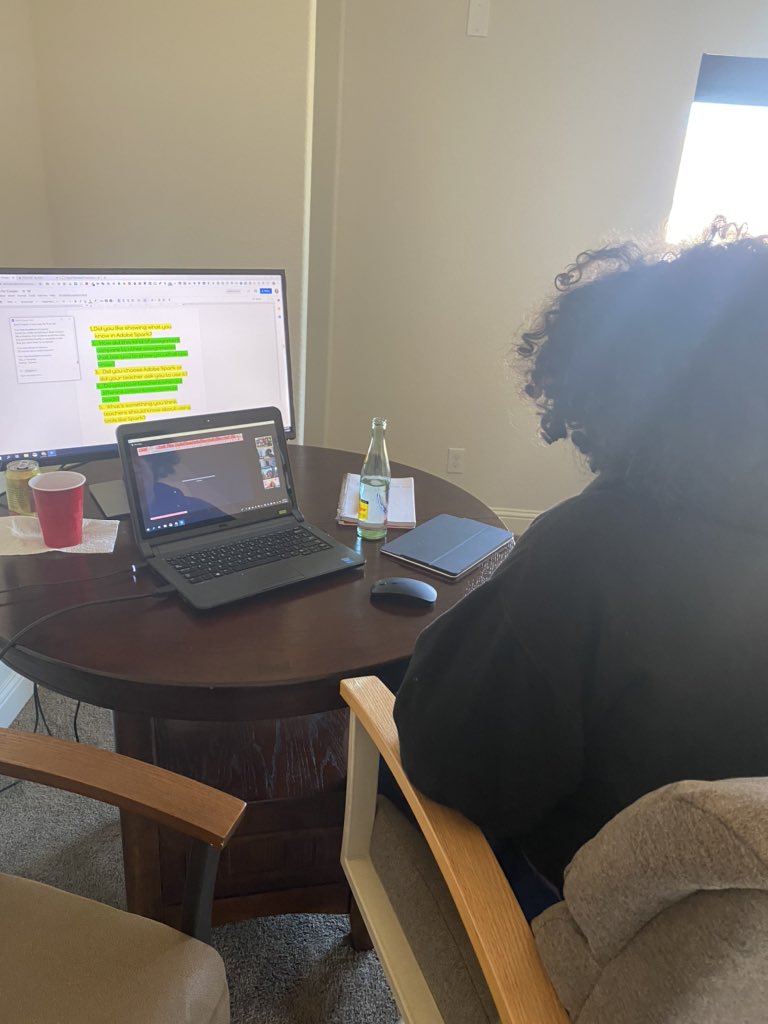 pisdtech's tweet photo. Our teachers had a special student presenter during our Presentation Tools class! What a treat to hear from a student about the importance of student voice and choice. #pisdlearns https://t.co/xi7CARpb7i