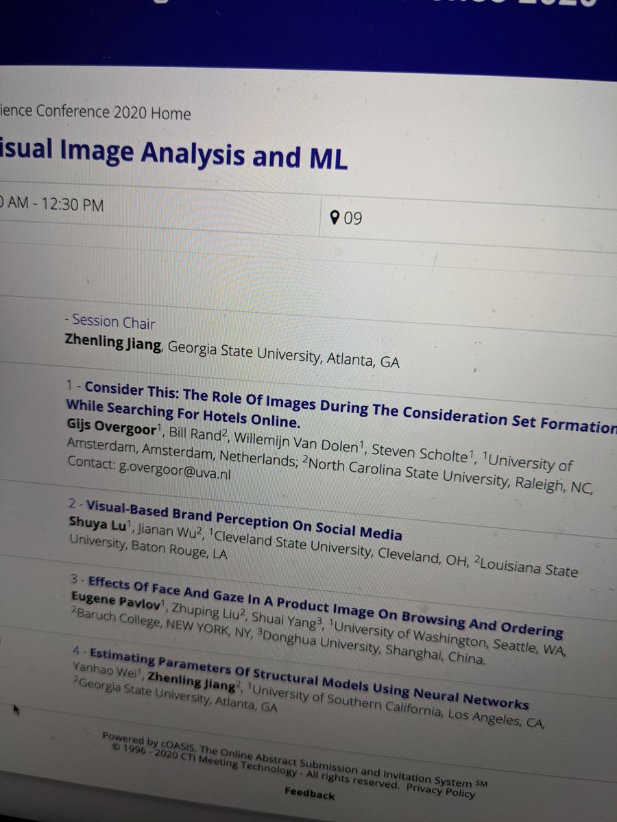 billrand's tweet photo. .@GijsOvergoor did a great job presenting our work on the role of images during consideration set formation for online travel agencies at the first ever virtual Marketing Science conference!
#isms #MarketingScience https://t.co/Ji9HXHTweC