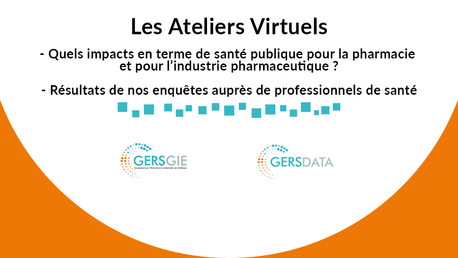 GERS_GIE's tweet photo. Notre 6ème #AtelierVirtuel avec #GersData est prévu le 23/06 à 12h.
Au programme :
Quels impacts en terme de santé publique pour la pharmacie et l’industrie #pharma ?
Les résultats des enquêtes auprès de professionnels de santé
Pour vous inscrire, contactez votre commercial GERS. https://t.co/mt7lcGiVnC