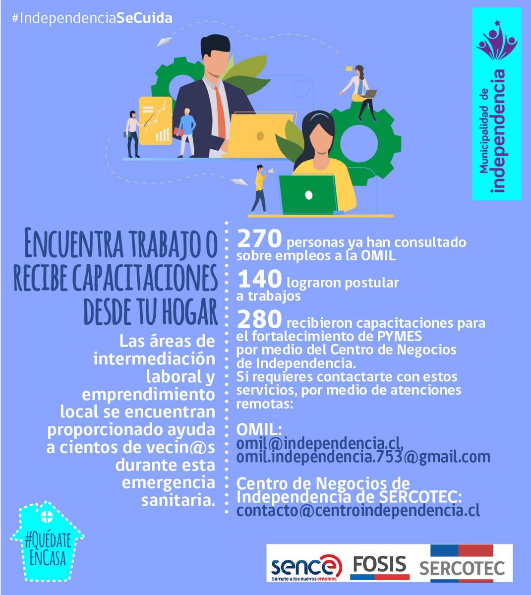culturaindepe's tweet photo. Infórmate sobre capacitaciones y ofertas de trabajo a través del área de Intermediacion Laboral de @Muni_Indep 👇🏻 https://t.co/wVL2ZbMTqt