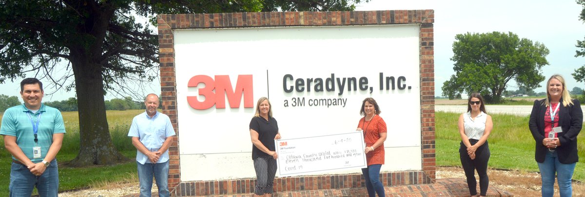 OCUWAY's tweet photo. Thank you 3M for your generous contribution of $11,500 for our local communities COVID-19 immediate response needs! What a blessing it was to receive a portion of 3M's $5M corporate gift to the United Way global network. THANK YOU 3M! https://t.co/zvSahIKnur