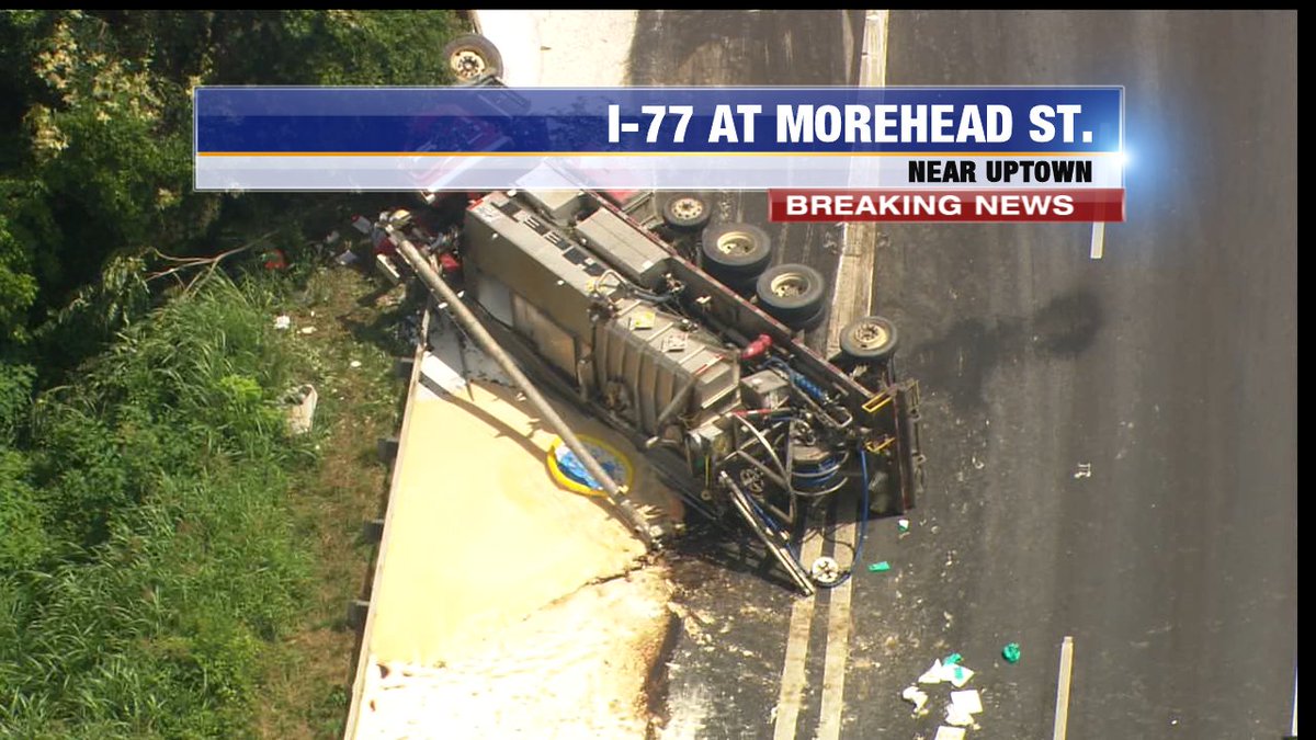 UPDATE: A look at the overturned tractor trailer and the response that ...