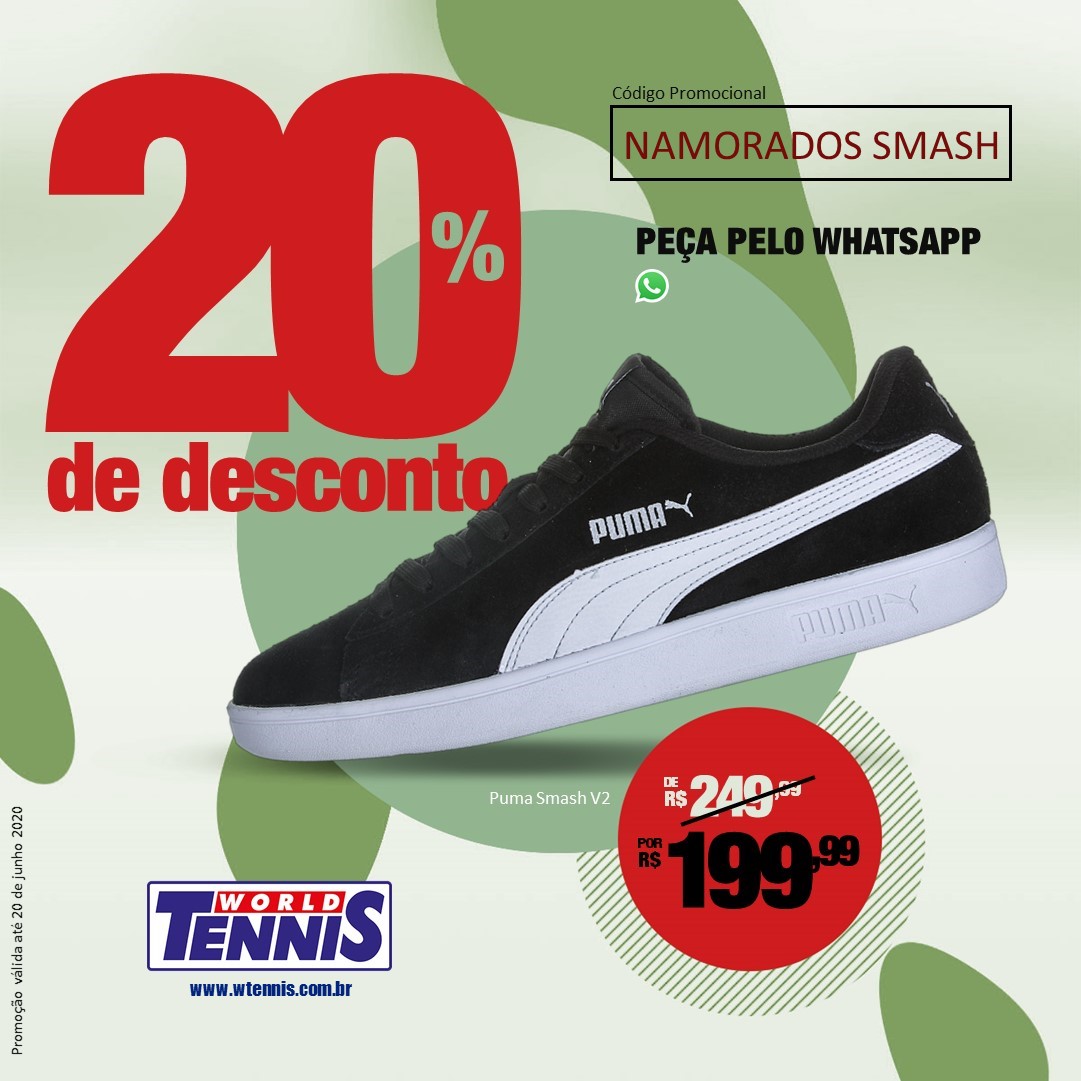 tenis na promoçao