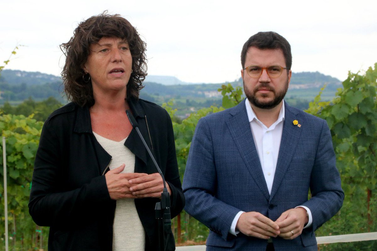 ERC_AltPenedes's tweet photo. 🟡PLA DE XOC PEL SECTOR VITIVINÍCOLA🍇🍷🥂

👉🏼 Un pla d’ajuts de 5,3M€ per fer front a l’exedent de vi i raïm i compensar la disminució d’ingressos de viticultors i cellers

✅Ho han explicat el vicepresident @perearagones, la consellera @TeresaJorda i l’alcalde Josep M. Ribas https://t.co/HsG1ODc4Ea