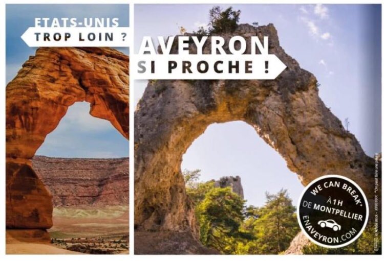 MagaliRoy3's tweet photo. Bravo pour cette belle campagne de communication sur fond de battle entre des destinations éloignées et un département tout proche l’#Aveyron  à découvrir absolument 
#proximité #local #visitonsnosregions
 👏👏👏 @lagencedecomm @Simonperrot @Dubois__Marc @NicoMosco @depeche12 https://t.co/Q92Y6rwit6