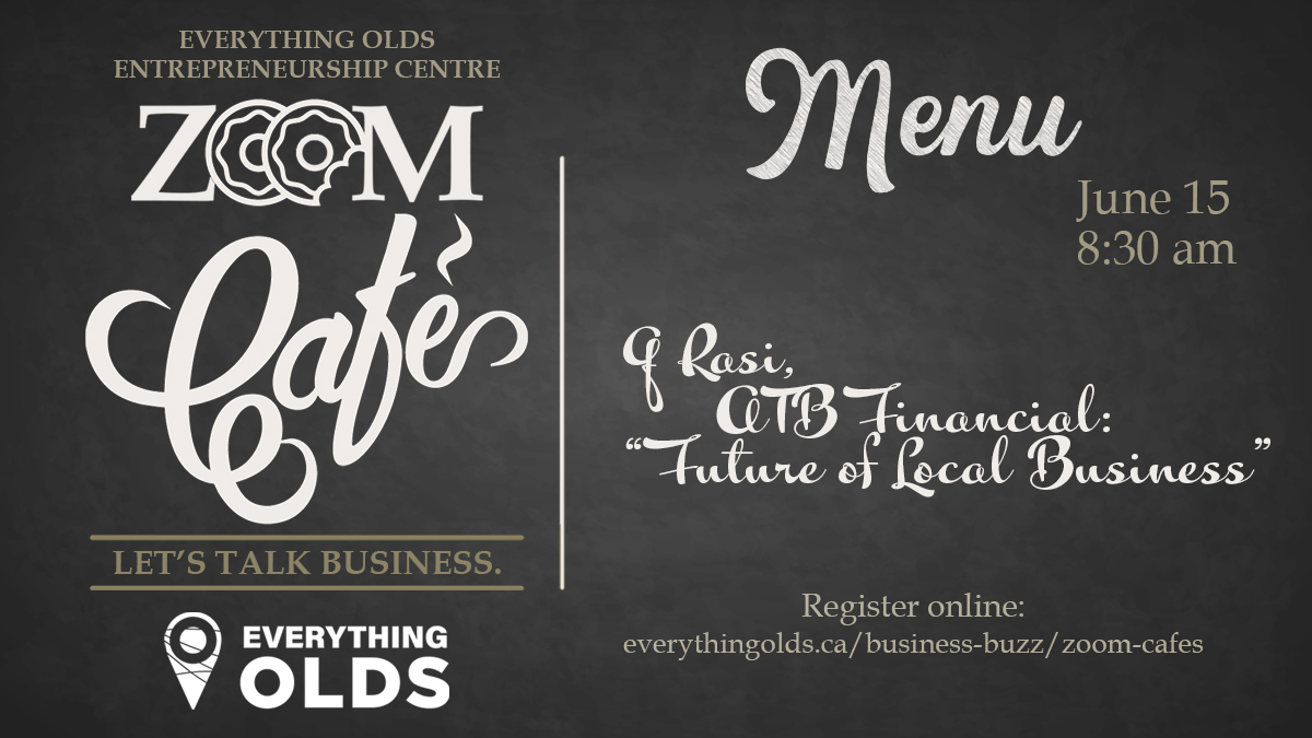 This will be the final Zoom Cafe. Q Rasi of ATB will be on the line for an open discussion on the Future of Local Business. If you want to send questions in advance please email hwalsh@oldsinstitute.com #myolds loom.ly/tHIpsUo
