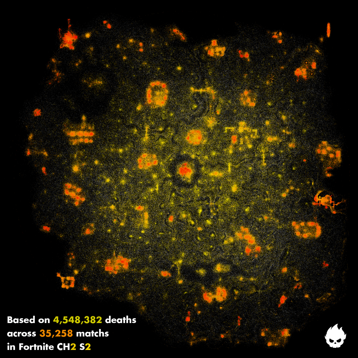 Fortnite Death Heatmap Funny Fortnite Videos Funny Fortnite Videos