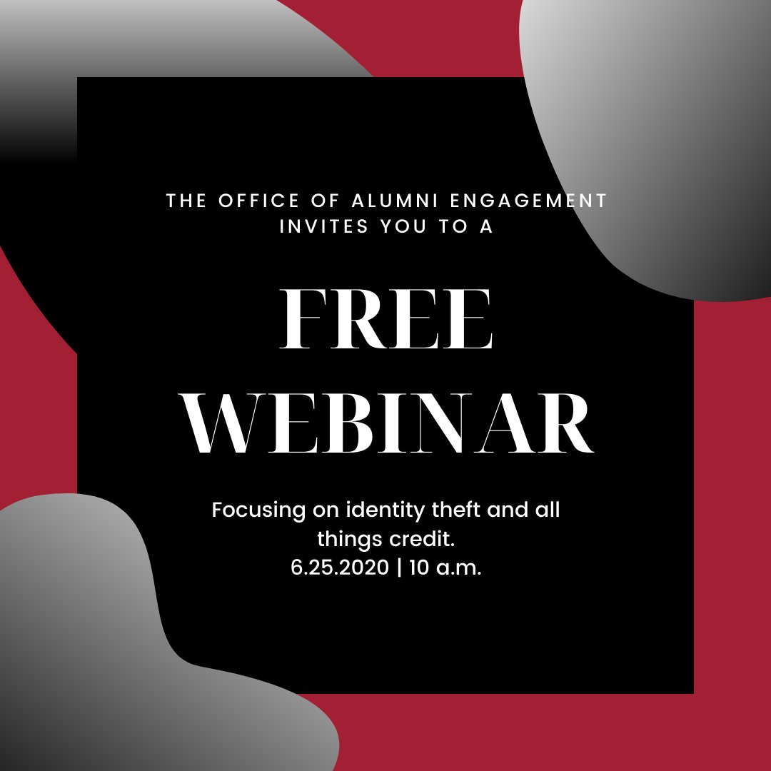 Join us for a free webinar that will highlight how to avoid identity theft and what to do if you’re a victim. In addition, the webinar will cover credit basics, and general financial health. The live webinar will take place on June 25, at 10 a.m. 
bit.ly/CreditandIdent…