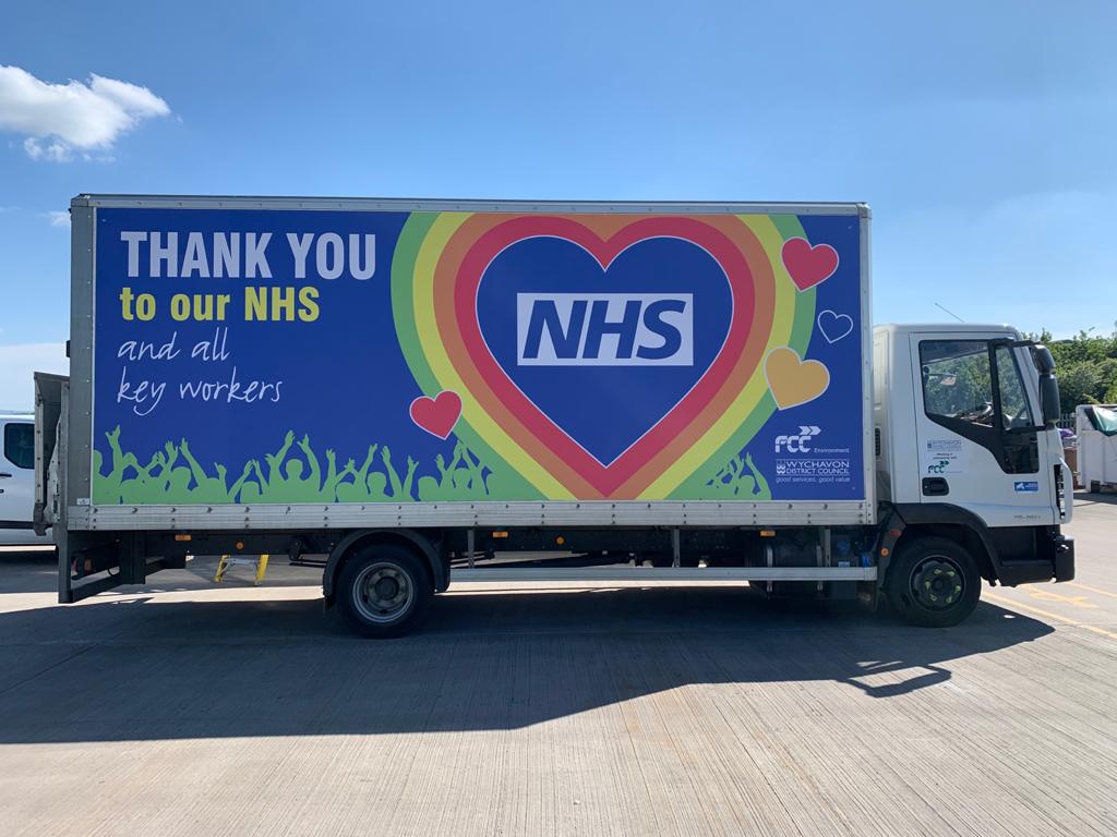 Roadvert's tweet photo. It's Thursday which means #clapforNHS and #clapforkeyworkers but at Roadvert we want to remind everyone to #thanktheNHS everyday of the week for their hard work and commitment to saving lives #stayhomesavelives #stayathome #stayalert #vehicleadvertising #roadadvertising #NHSheroe https://t.co/JKAbcLx7ki