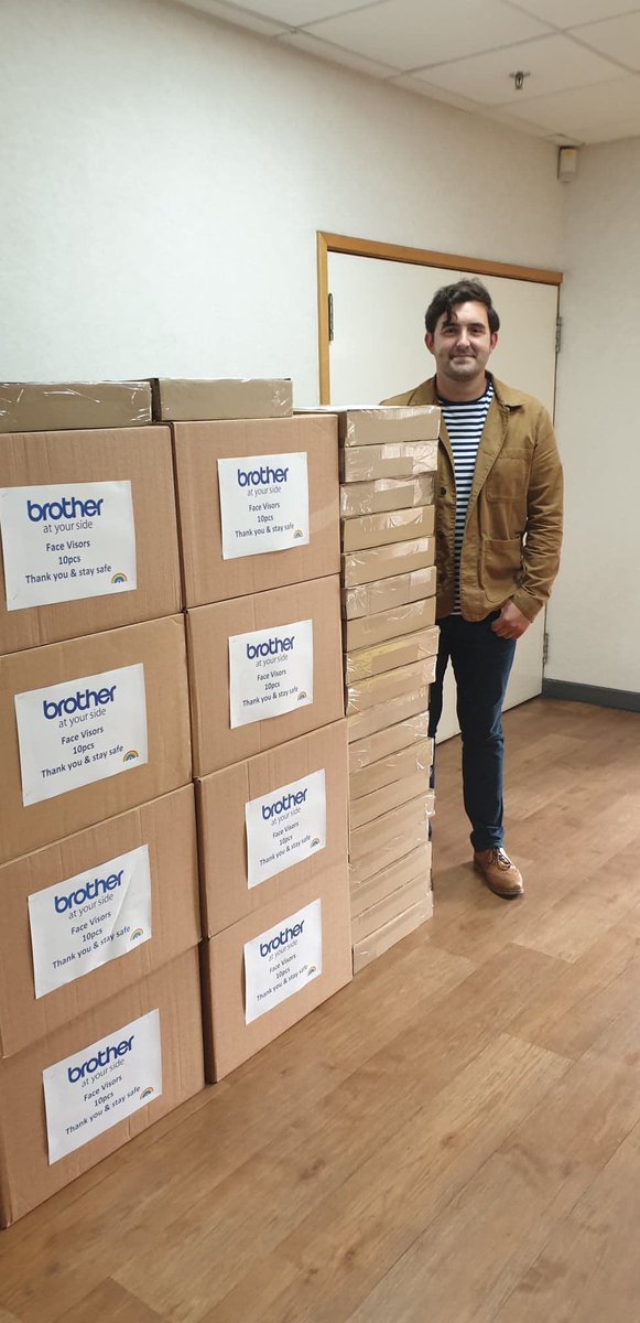 CllrBaines's tweet photo. ⛑ 😷 If you’re classified as vulnerable, have been advised to shield, or are a local business preparing to re-open to your customers, I have visors and splash guards available (for free), courtesy of @Brother_UK Industries - please get in touch. https://t.co/U4050JC2WO