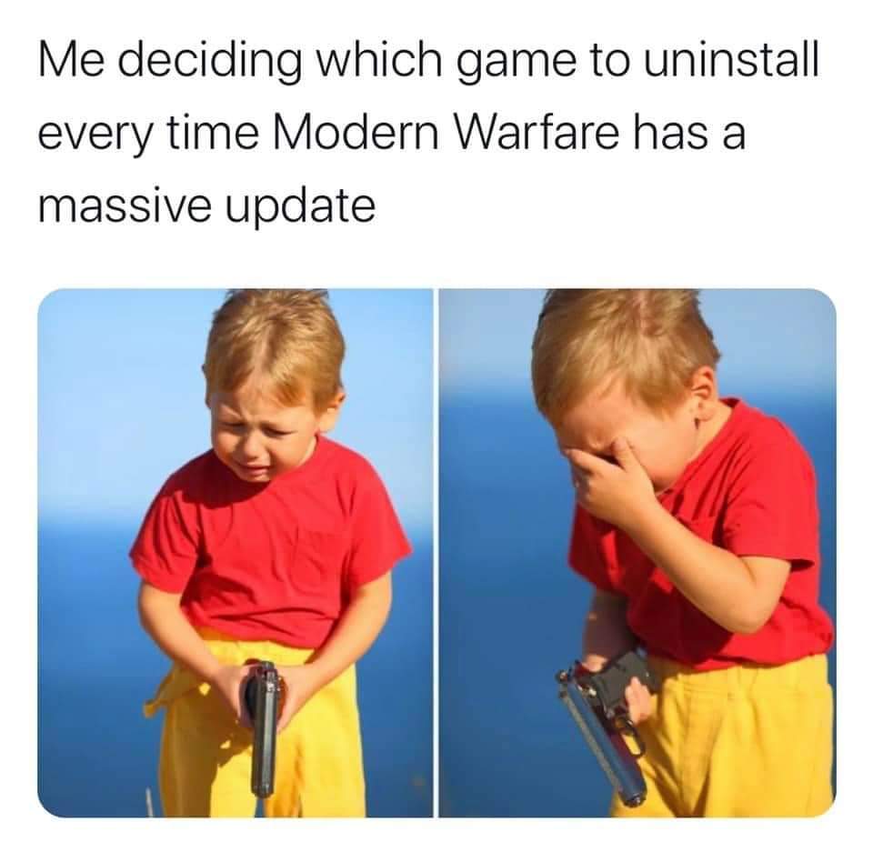 JJAMESSTEVENSON's tweet image. 😂 😂 The reason I've just bought a 5tb Hdd #Warzone #warzoneupdate #ModernWarfare #ModernWarfareseason4 @ModernWarzone